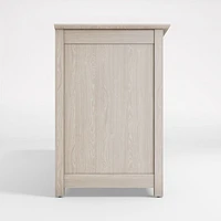 Ainsworth Pickled Oak 85" Storage Media Console with Glass/Wood Doors