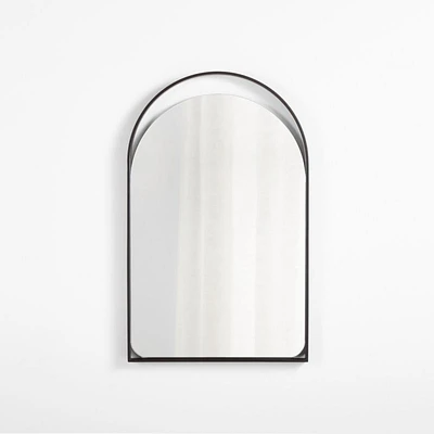 Aosta Black Wall Mirror 25"x40"