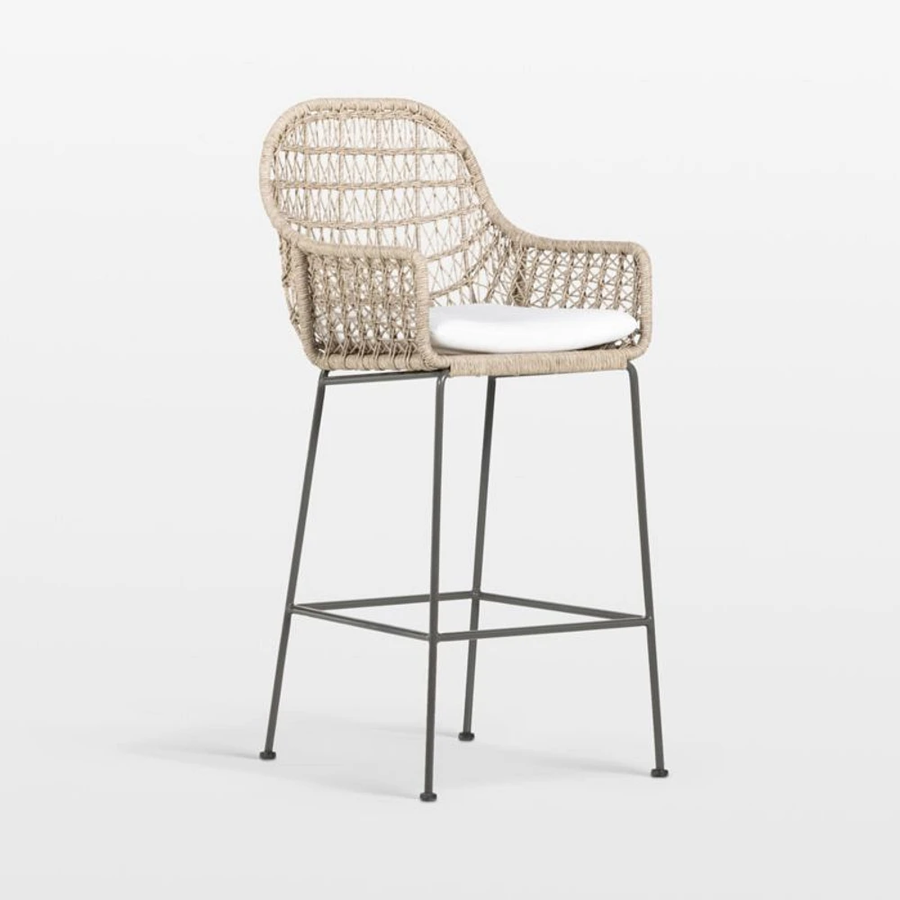 Arcadia Outdoor Bar Stool With Cushion