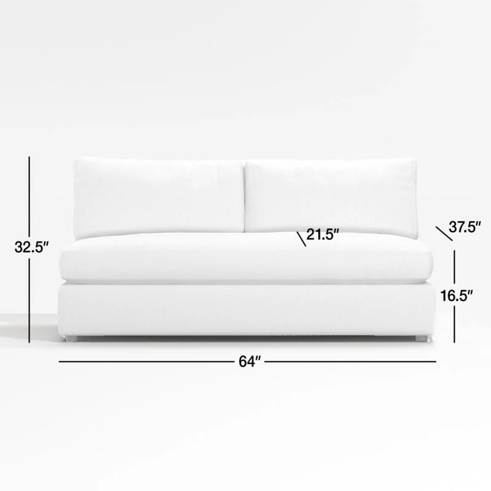 Aris Armless Loveseat