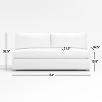 Aris Armless Loveseat