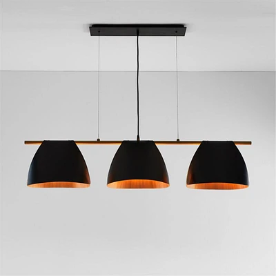 Arnau Bent Metal Linear Chandelier Light