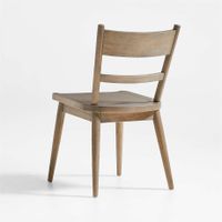 Arno Light Brown Wood Side Chair