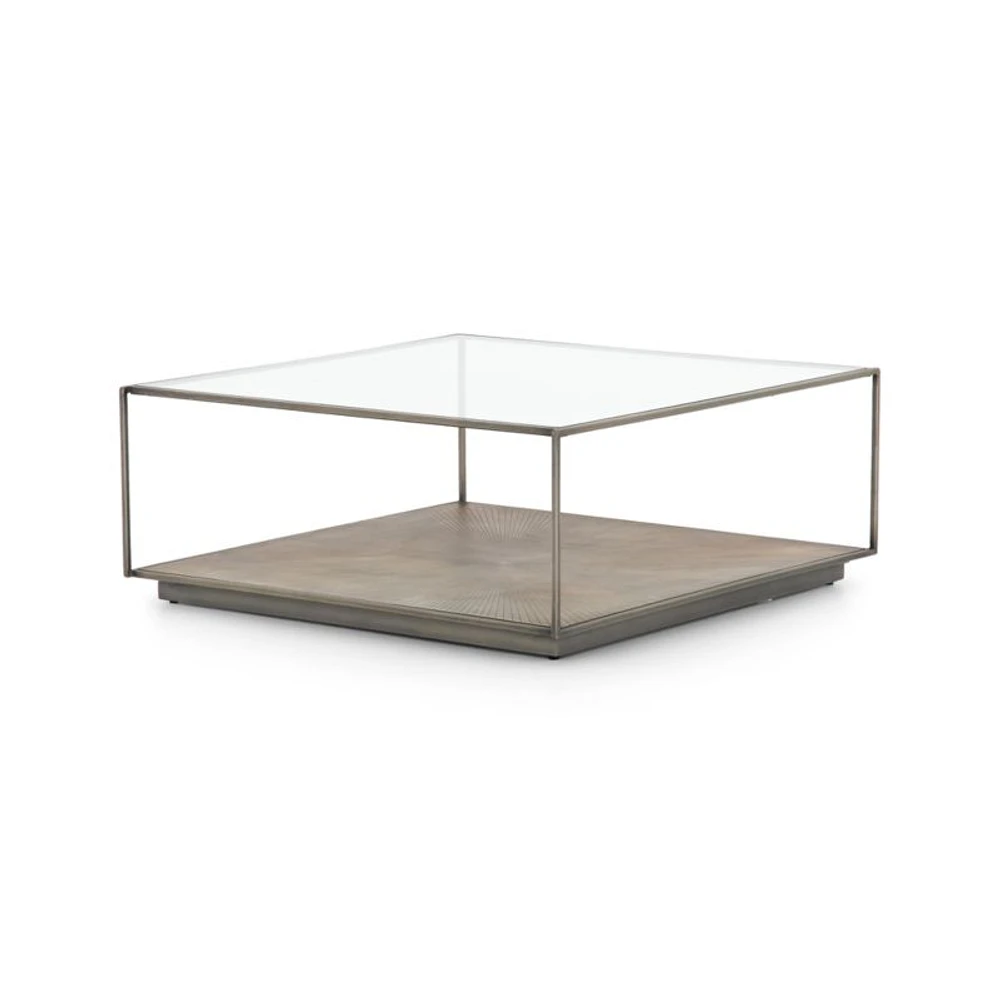 Array Square Coffee Table with Shelf