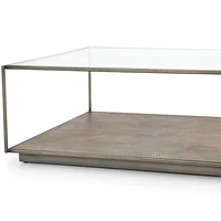 Array Square Coffee Table with Shelf