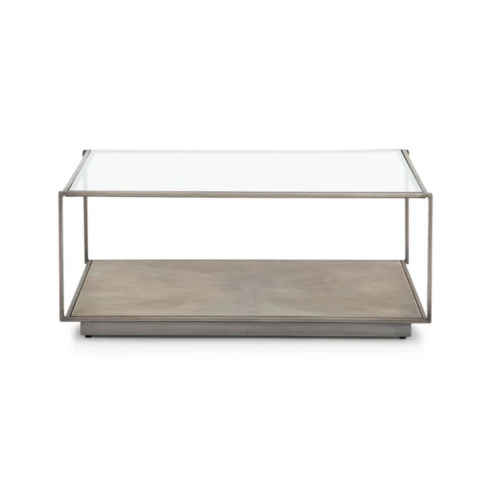 Array Square Coffee Table with Shelf