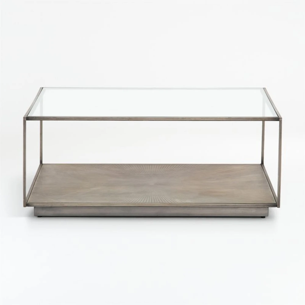 Array Square Coffee Table with Shelf