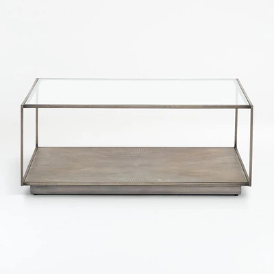 Array Square Coffee Table with Shelf