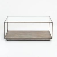 Array Square Coffee Table with Shelf