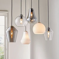 Arren Black Single Pendant Light with Silver Angled Shade