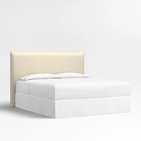 Arvada 54" Ivory Upholstered King Headboard