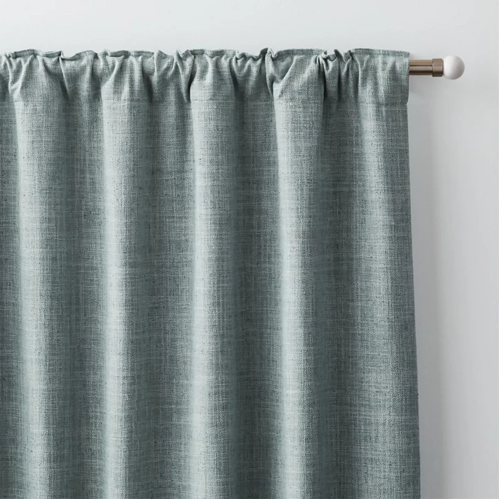 Ashbery Mist Blue Window Curtain Panel 52"x84"