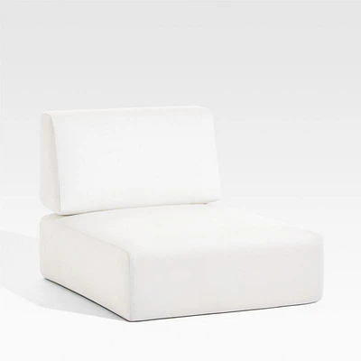 Ashore White Outdoor Lounge Chair Cushion