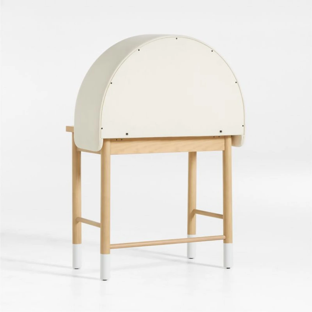 Aksel Fabric-Covered Kids Desk Hutch
