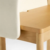 Aksel Fabric-Covered Kids Desk Hutch