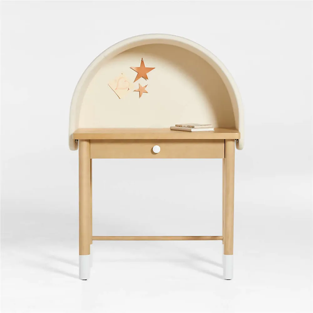 Kids Parke White Desk and Hutch