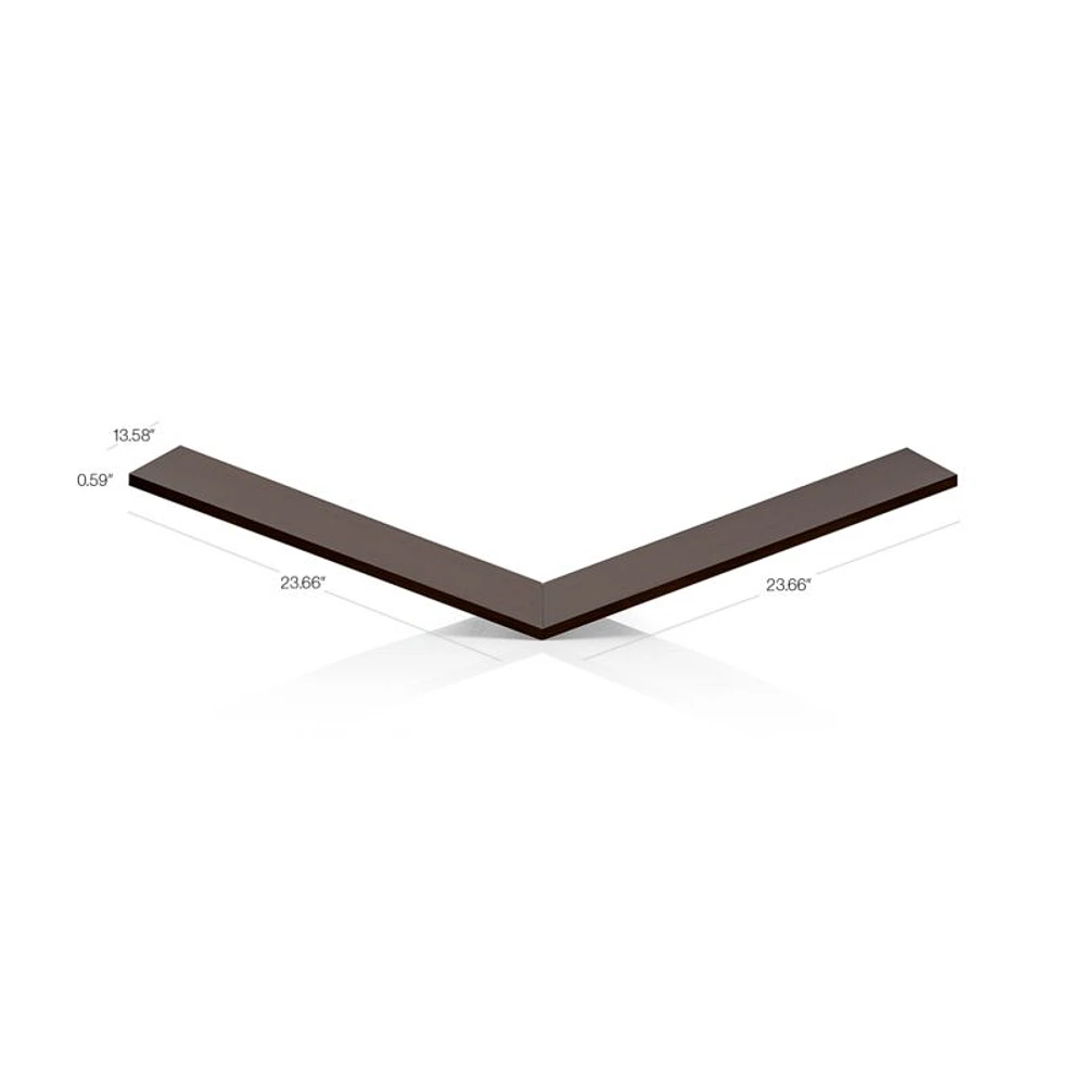 Aspect Coffee 47.5" Floating Cube Shelf Wine Insert