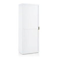 Aspect White Modular Bookcase with Wood Door