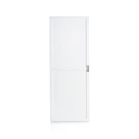 Aspect White Modular Bookcase with Wood Door
