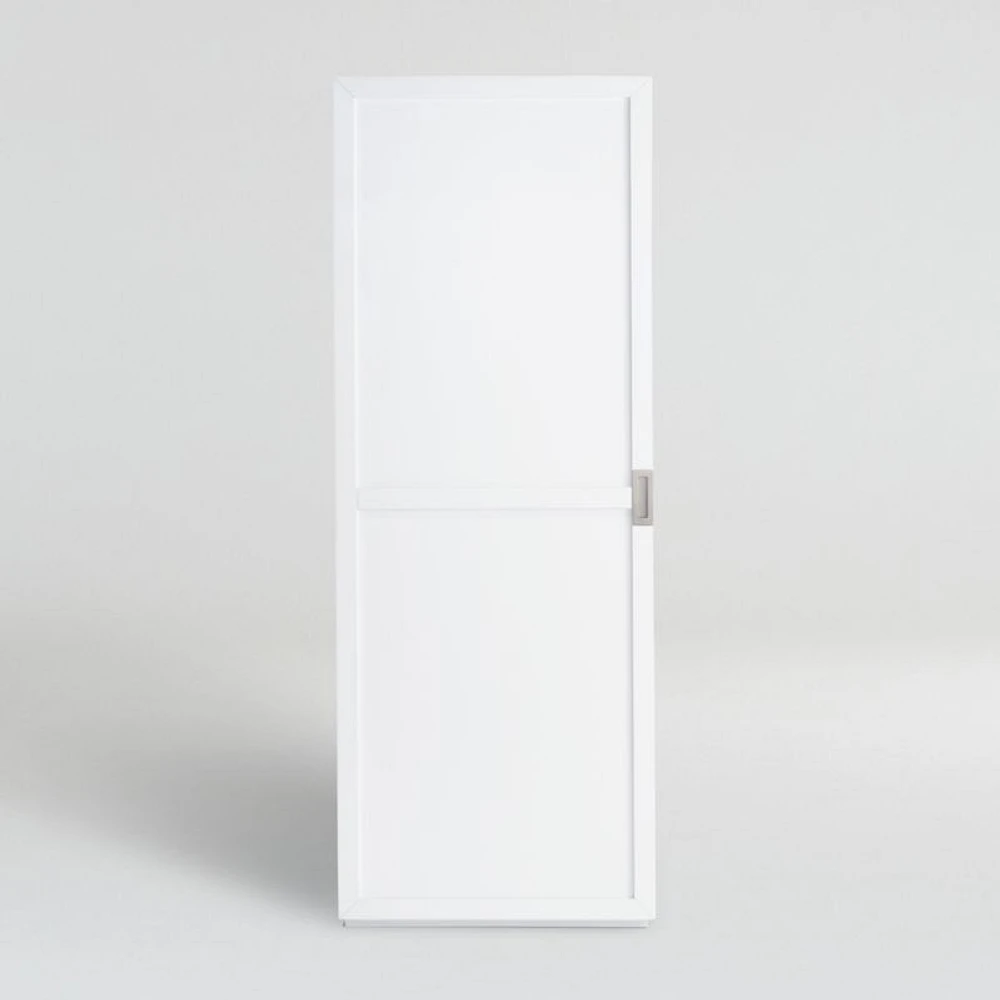 Aspect White Modular Bookcase with Wood Door