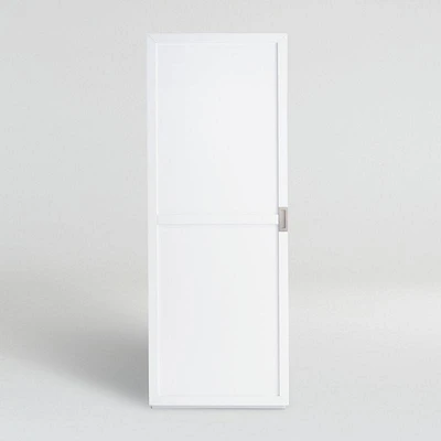 Aspect White Modular Bookcase with Wood Door