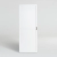Aspect White Modular Bookcase with Wood Door