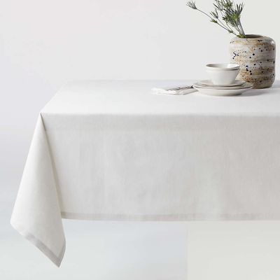 Aspen 60"x90" Crisp White Tablecloth