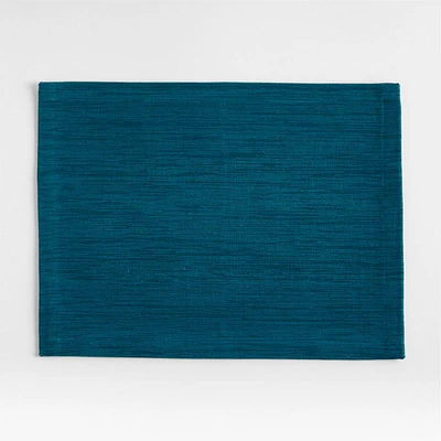 Aspen Rectangular Sea Blue Cotton Placemat