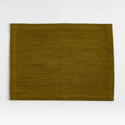 Aspen Rectangular Moss Green Cotton Placemat