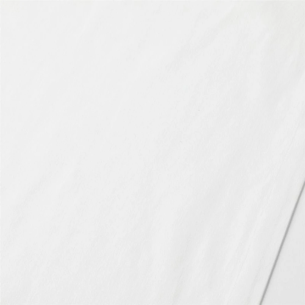 Aspen 120" Crisp White Organic Cotton Table Runner