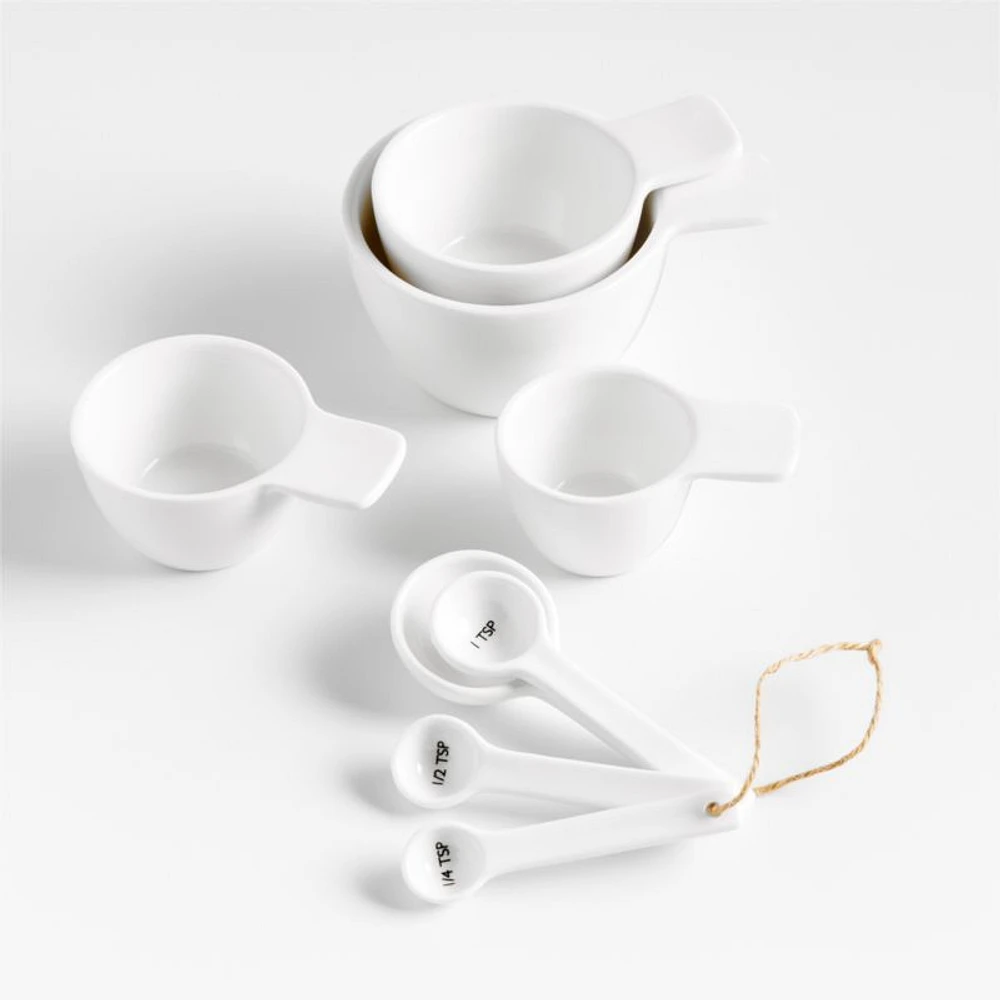 Aspen White Ceramic Measuring Cups