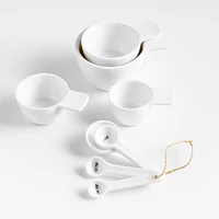 Aspen White Ceramic Measuring Cups