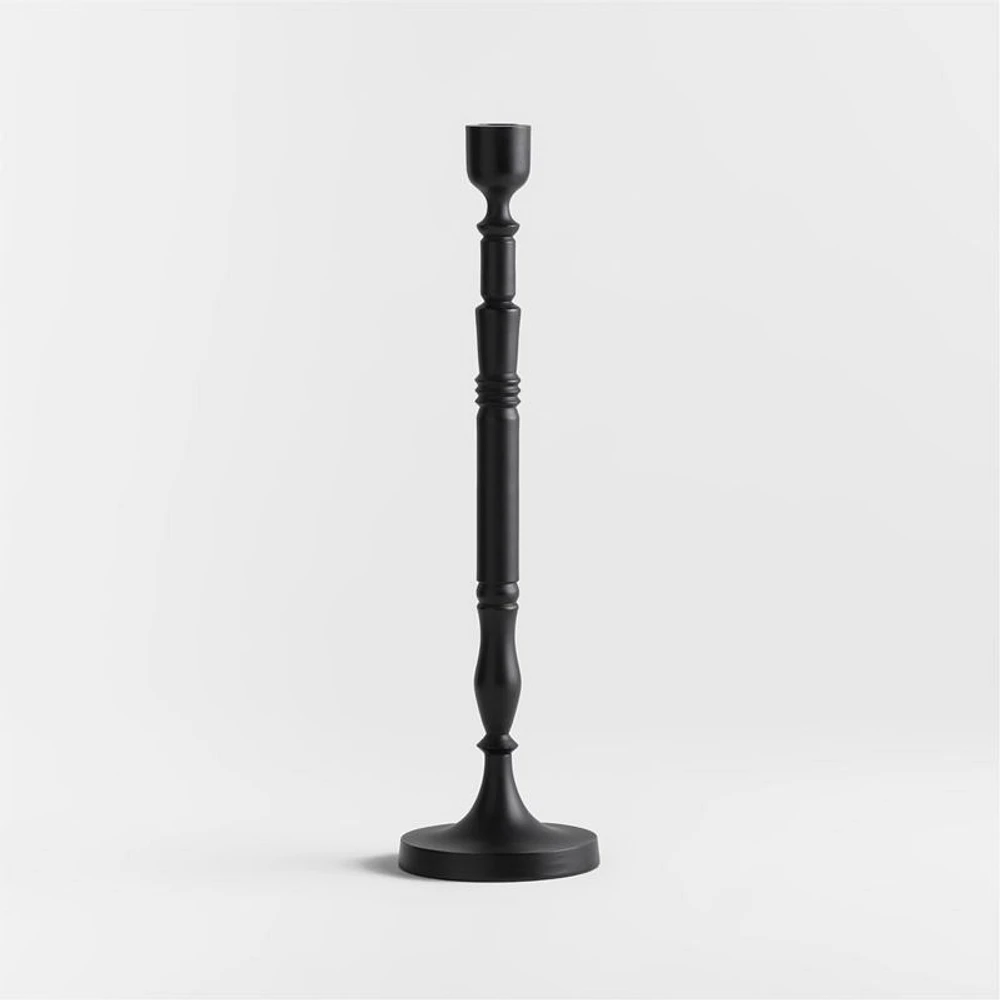 Astryd Black Metal Taper Holder 15"