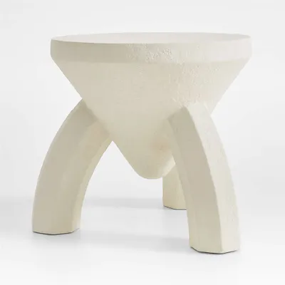 La Strana Concrete Tripod Side Table by Athena Calderone