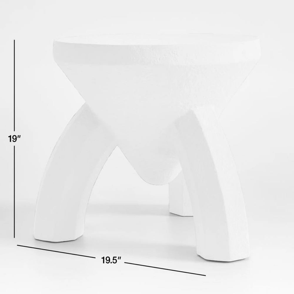 La Strana Concrete Tripod Side Table by Athena Calderone