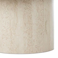 Athens 48" Round Marble Outdoor Dining Table