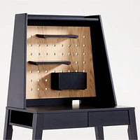 Atticus Kids Black Desk Hutch