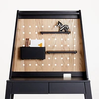 Atticus Kids Black Desk Hutch