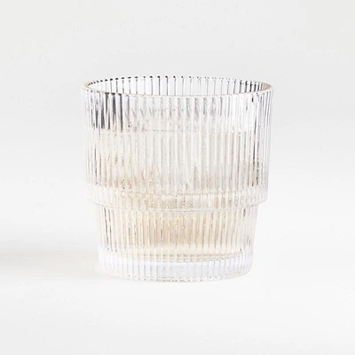 Atwell 11-Oz. Stackable Ribbed Double Old-Fashioned Glass