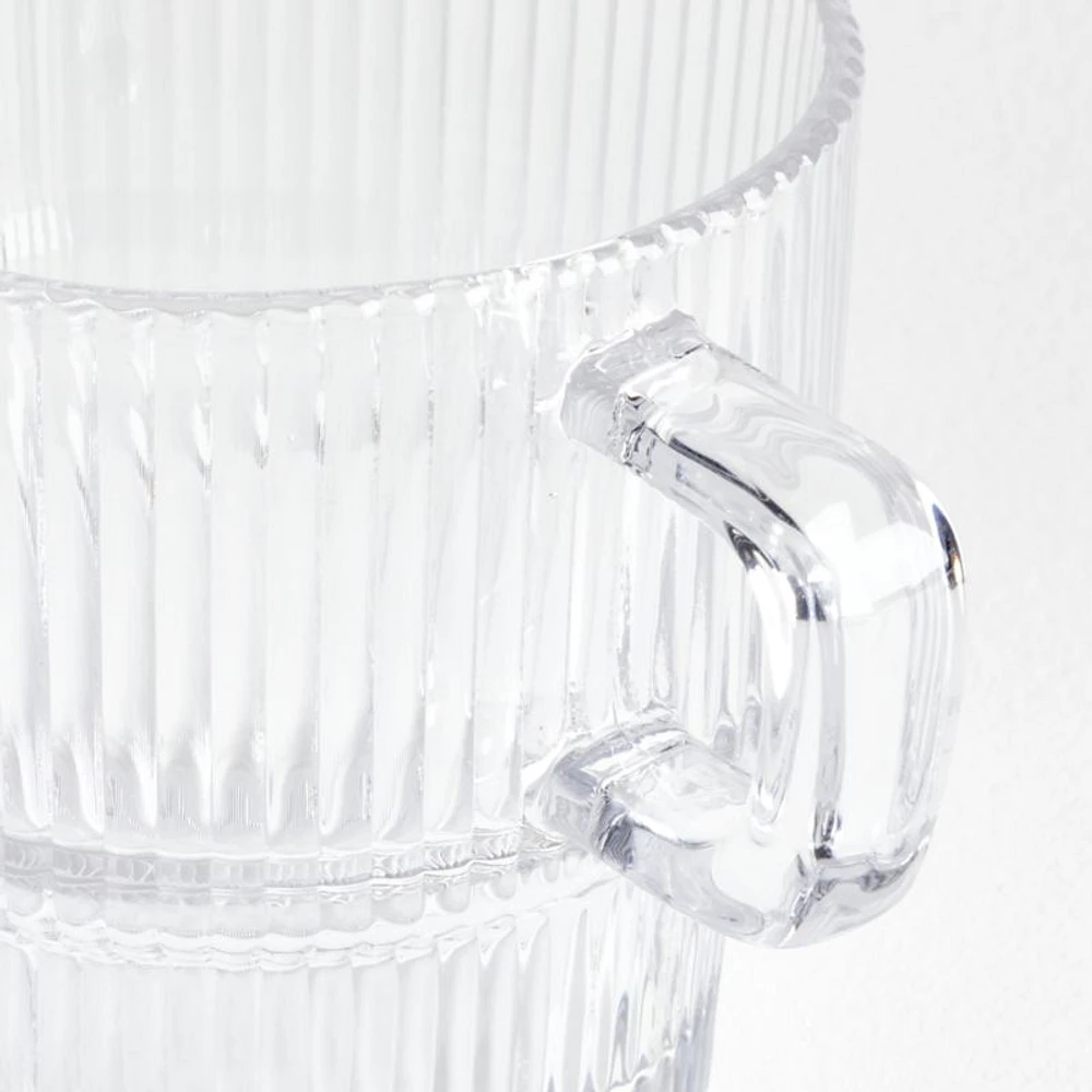 Atwell 10-oz. Stackable Ribbed Glass Mug