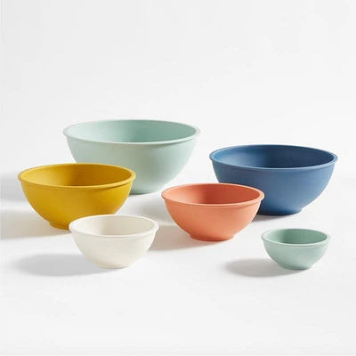 Aubin melamine colorful bowls, set of 6