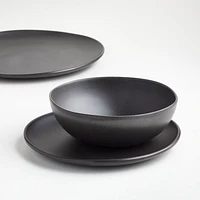 Audley Grey Outdoor Bamboo and Melamine Dinner Plate