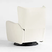 Aurora Cream Nursery Electronic Power Recliner with Night Light