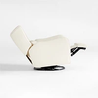 Aurora Cream Nursery Electronic Power Recliner with Night Light