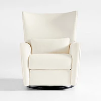 Aurora Cream Nursery Electronic Power Recliner with Night Light