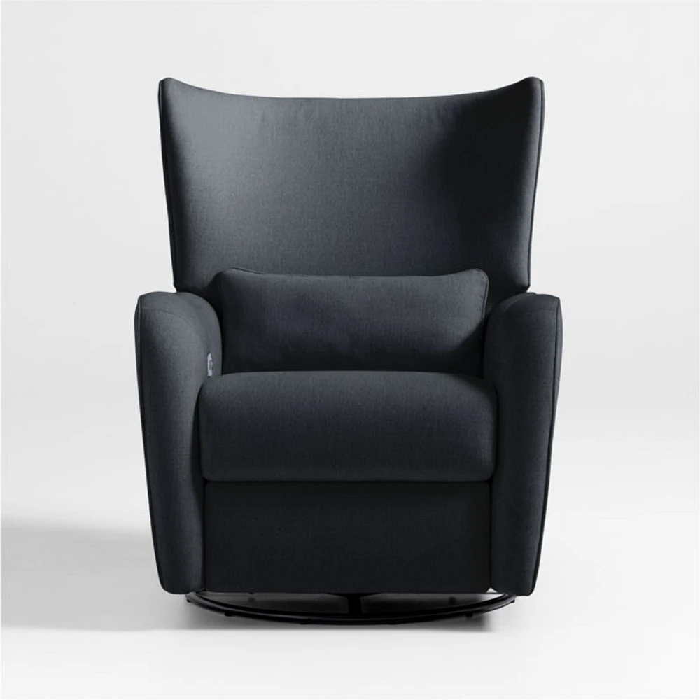 Aurora Midnight Blue Nursery Electronic Power Recliner with Nightlight