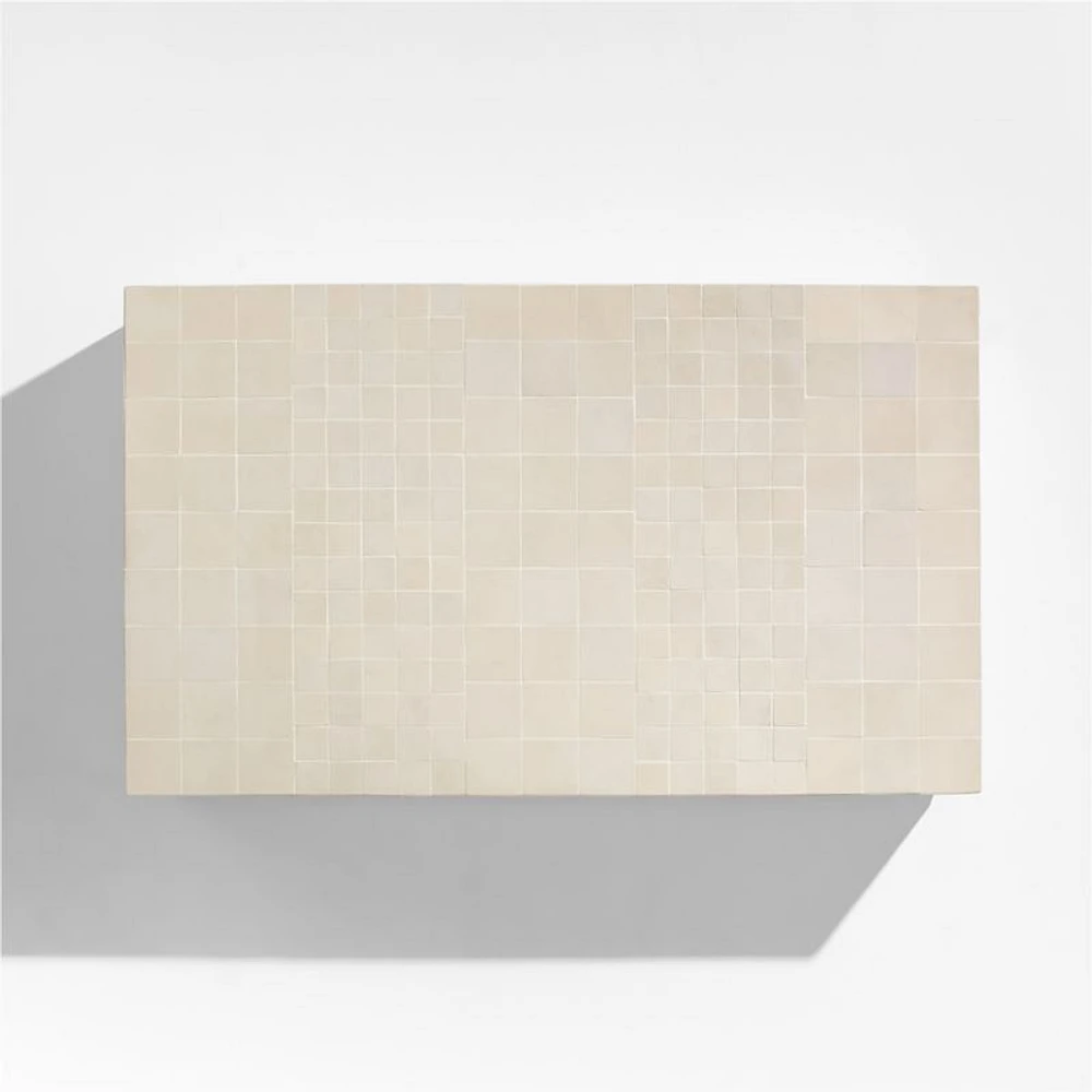 Avalon 51" Rectangular Tile Outdoor Coffee Table