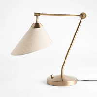 Avant Metal Task Lamp with Fabric Shade 28.2"