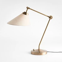 Avant Metal Task Lamp with Fabric Shade 28.2"