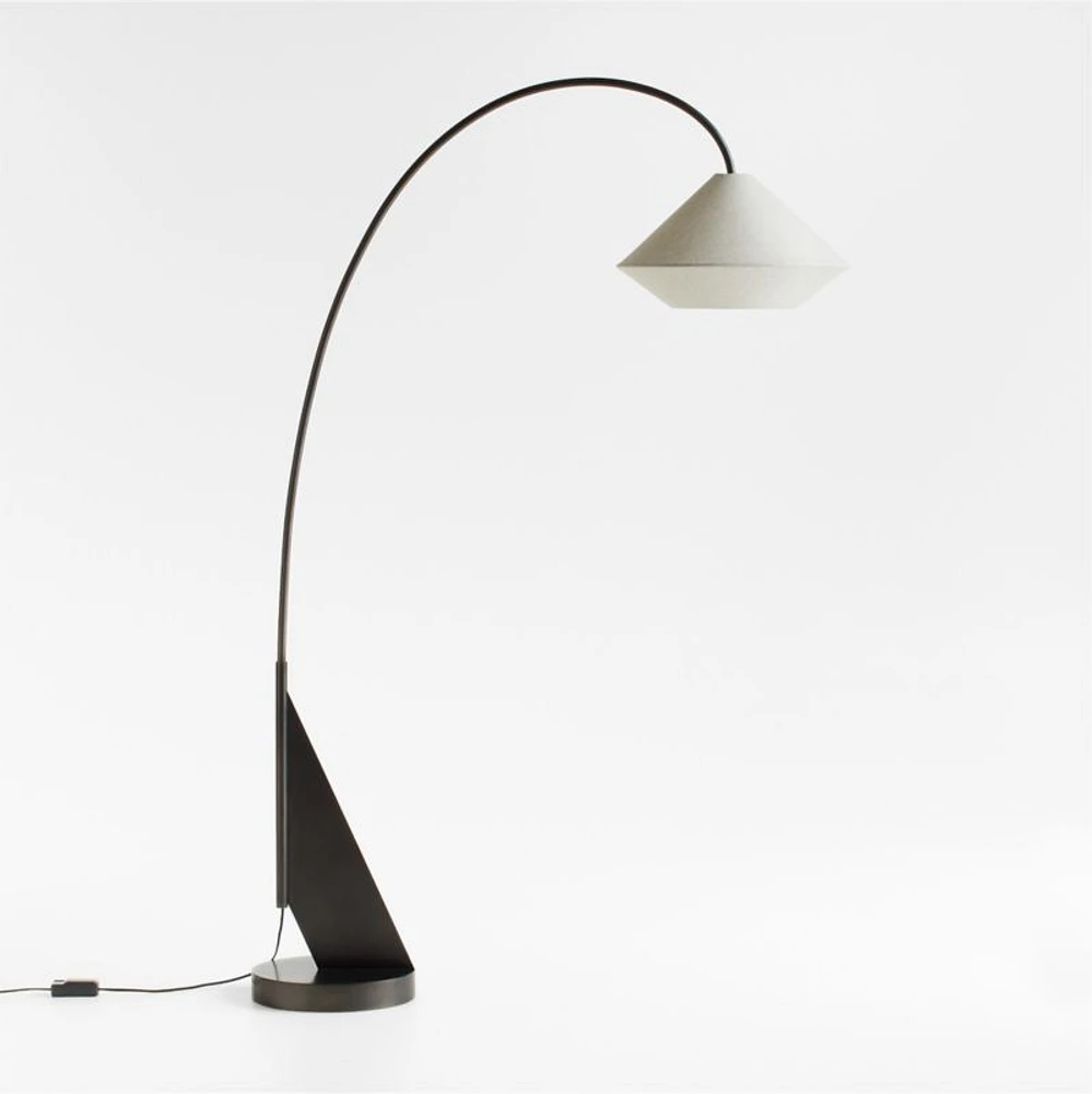 Avenir Dark Bronze Metal Arc Floor Lamp 79"